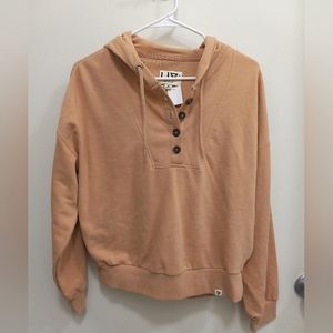 Women's Light Camel Hoodie Size Medium